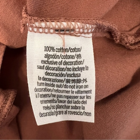 PINK by Victoria's Secret Long Sleeve T-shirt Womens Sz Small Dark Dusty Rose - Picture 5 of 7